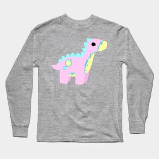 Patchwork Dino Plushie Long Sleeve T-Shirt